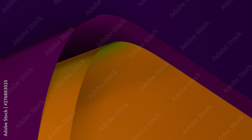 Poster abstract colored background from folded pages.3d rendering