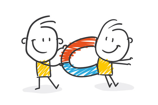 Strichfiguren / Strichm&auml;nnchen: Magnet Zielgruppe. (Nr. 392)	