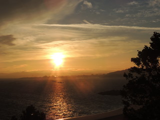 Fotos del amanecer del 1 de julio de 2013 en San Viente do Grove (España)