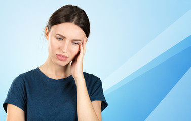 Woman suffering from toothache, tooth decay or sensitivity