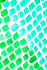 Mosaic Tiles Watercolour Diamonds and Squares Abstract Paint Multicolour  Background