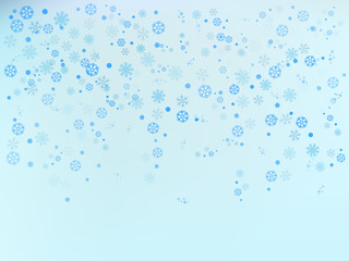 Fototapeta na wymiar Winter blue background with snowflakes. Vector illustration.