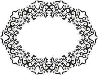 ornate frame silhouette