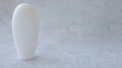 Banner. Tube cosmetic cream white or gel, sunscreen care