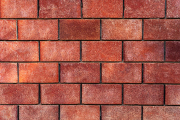 Dark red brick wall texture
