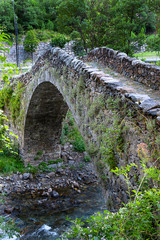Bridge of La Margineda. Medieval bridge located in Andorra.