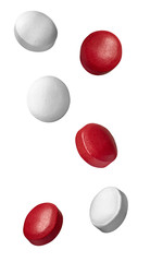 white red pill medical drug medication