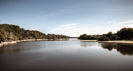 view of the Jaunay lake in Vendee France