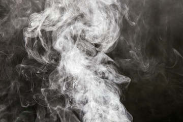 smoke clouds from a smokehouse
