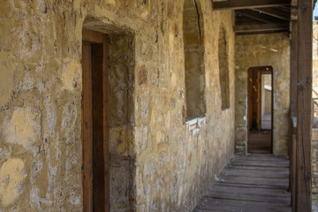 Fototapeta premium Medieval fortress in Smederevo, Serbia, on coast of Danube river.