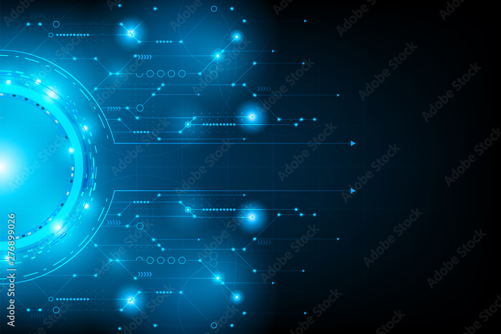 Aufkleber abstract futuristic circuit.connection line circuit.vector and illustration