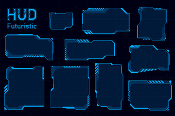 Futuristic HUD abstracts.Future theme concept background.vector and illustration