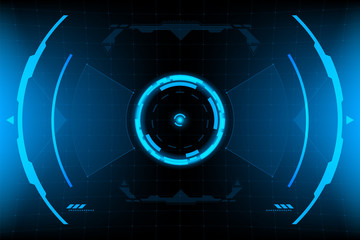 HUD panel VR User interface.Futuristic concept.vector and illustration