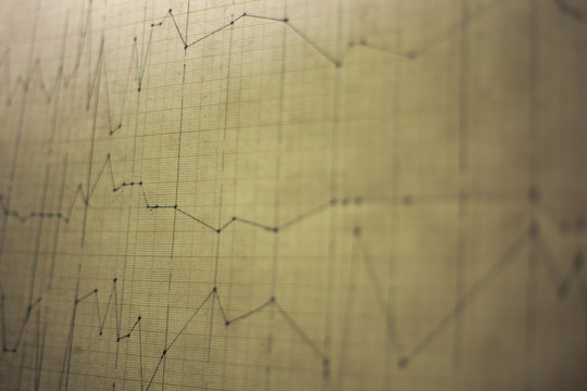 old hand plotted graph