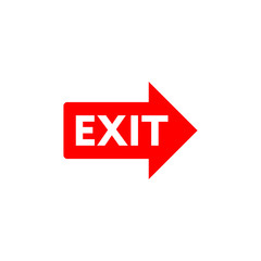 Exit symbol icon vector illustration