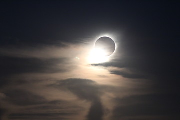 una linda vista del eclipse del 2 de julio en Argentina sin arreglos ni photoshop, fotos naturales