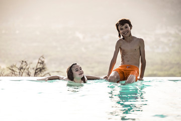 Children in the swimming pool