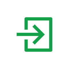 Exit symbol icon vector illustration