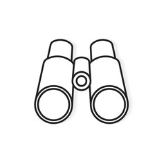 binocular, lorgnette icon- vector illustration