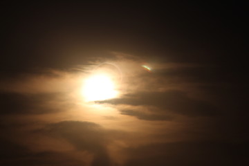una linda vista del eclipse del 2 de julio en Argentina sin arreglos ni photoshop, fotos naturales