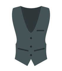 Waistcoat isolated on white background