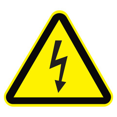 high voltage warning sign