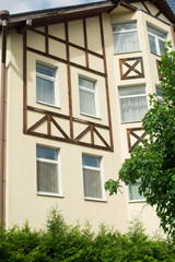 Fototapeta na wymiar part of the house. facade of the house
