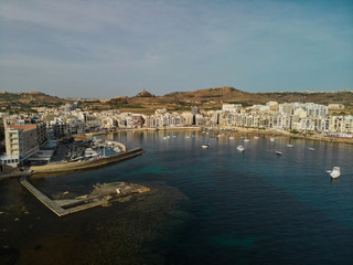 View of a beautiful Marsalforn bay, Gozo - Malta