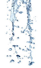 water splash drop blue liquid bubble