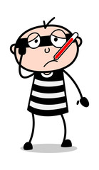 Ill - Cartoon thief criminal Guy Vector Illustration