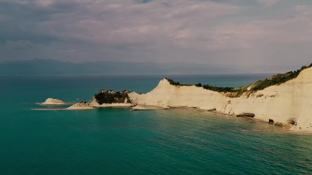 Amaizing cliffs in Logas beach Peroulades, Greece