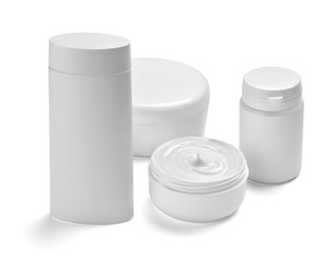  white cream container jar beauty moisturizer tube soap
