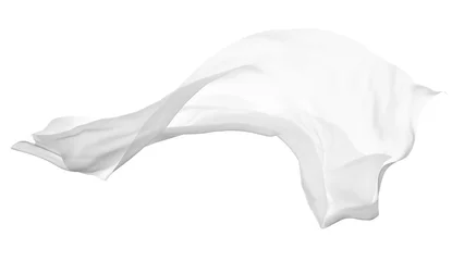 Plexiglas foto achterwand witte doek stof textiel wind © Lumos sp