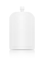 white cosmetic cream sachet for mock-up product design