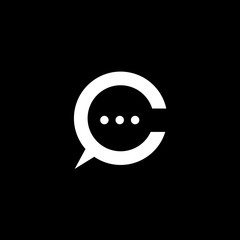 Obraz premium C letter initial logo design template