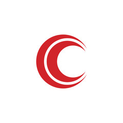 C letter initial logo design template