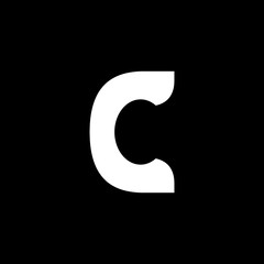 C letter initial logo design template