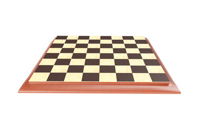 3D rendering - chessboard on a white background