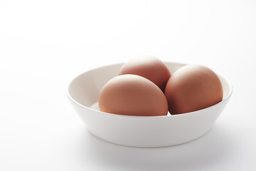 Egg on white background.