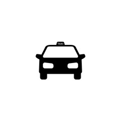 Taxi icon on white
