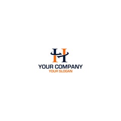 H Arrows Trade Logo Design Vector