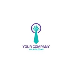 Medical Cannabis Business Logo Design Vector