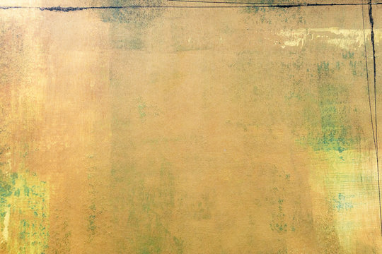Ressource graphique, mur couleur ocre jaune et vert de gris t&acirc;ch&eacute; de rouille style grunge