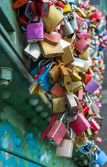 Fototapeta na wymiar Locks as symbol for everlasting love