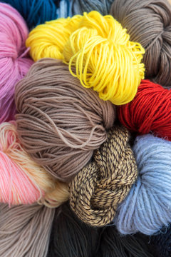 Whool of different colors