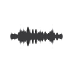sound wave ilustration logo vector icon template
