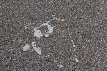 paint drops on asphalt abstract texture pattern