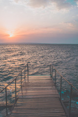 Fototapeta premium Bridge on the Sea