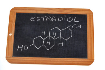Chemical formula of estradiol