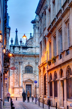 Bordeaux, France, Historical center in wintertime